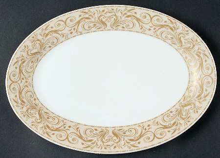Montalira Gold 12" Oval Serving Platter
