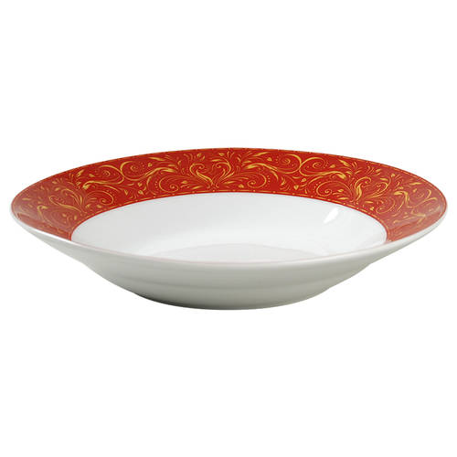 Montalira Red Rim Soup Bowl