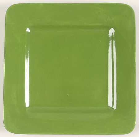 Cypress Green Square Salad Plate