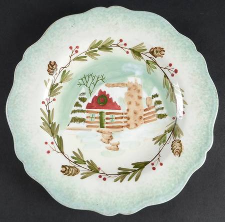 Winter Lodge Luncheon Plate