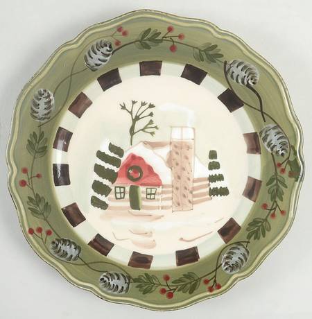 Winter Lodge Luncheon Plate