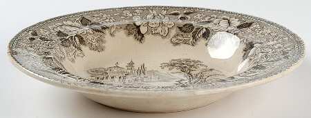 Bosphorus Black Large Rim Soup Bowl