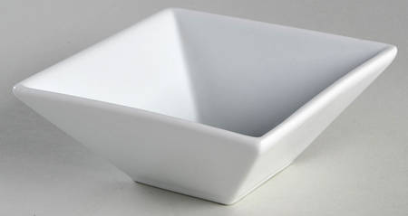 White Dinnerware Collection Hard Square Fruit/Dessert (Sauce) Bowl