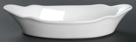 White Dinnerware Collection (Accessories) 9" Individual Augratin