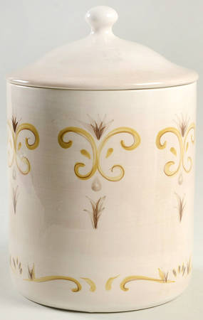 Belletto Ivory Large Canister & Lid