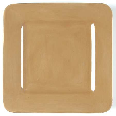 Mocha Square Salad Plate