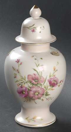 Hibiscus Small Temple Jar & Lid