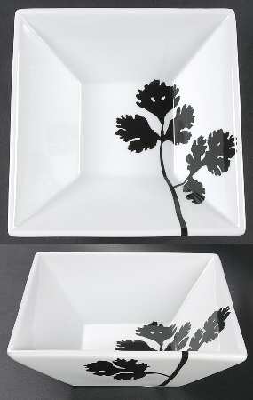 Cooks Black Square Cereal Bowl