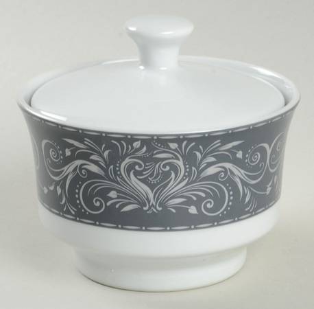 Montalira Gray Sugar Bowl & Lid