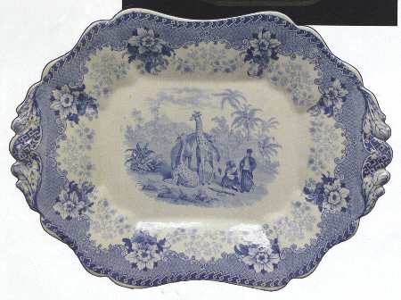 Blue Giraffe Underplate for Tureen