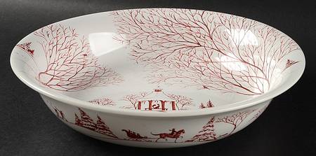 Country Estate Winter Holiday 10" Round Serving Bowl