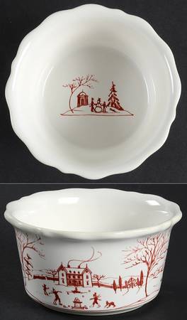 Country Estate Winter Holiday Ramekin