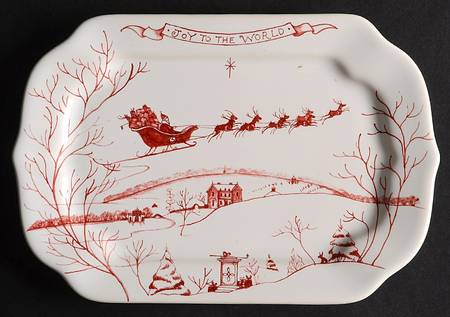 Country Estate Winter Holiday 7" Rectangular Tray