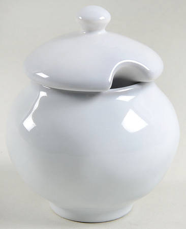 Quotidien White Truffle Sugar Bowl & Lid