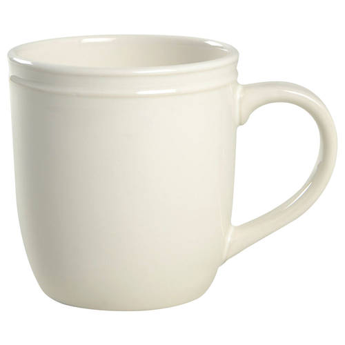 Stoneware White Mug