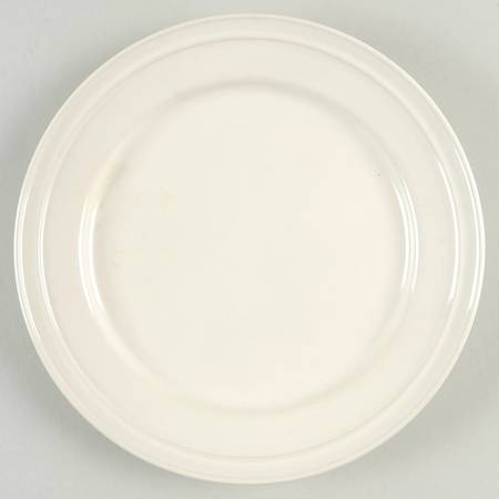 Stoneware White Salad Plate