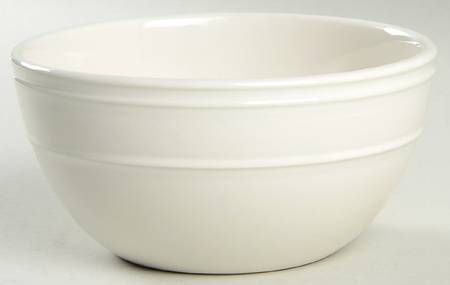 Stoneware White Soup/Cereal Bowl