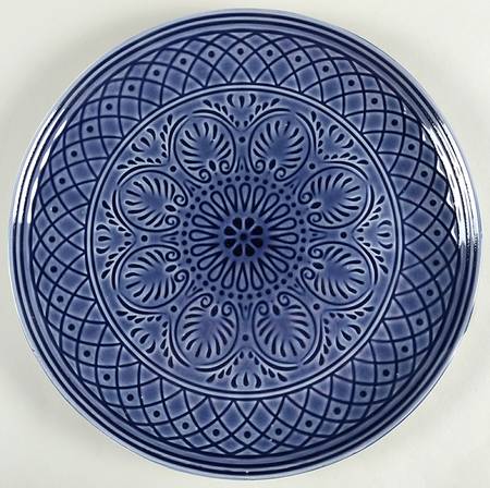 Laurel Blue 13" Chop Plate (Round Platter)