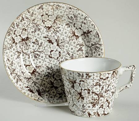 Hawthorn Chintz Flat Cup & Saucer Set