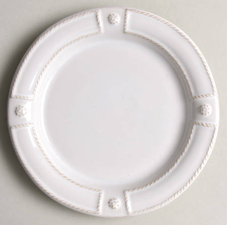 Berry and Thread (French Panel Whitewash) Cocktail Plate