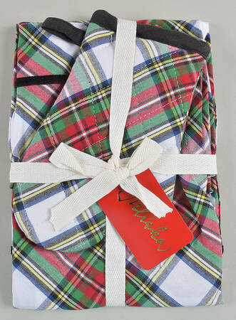 Stewart Tartan Child's Apron&Oven Mitt/Cloth