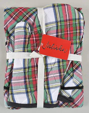 Stewart Tartan Cloth Apron & Oven Mitt Set