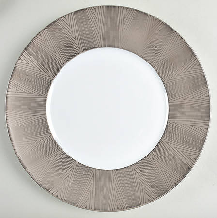 Borsalino Encrusted Platinum Service Plate (Charger) by Jaune de Chrome