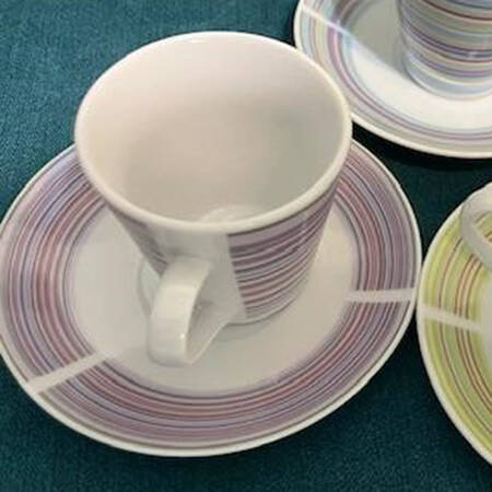 Create Flat Demitasse Cup & Saucer Set by Just Mugs