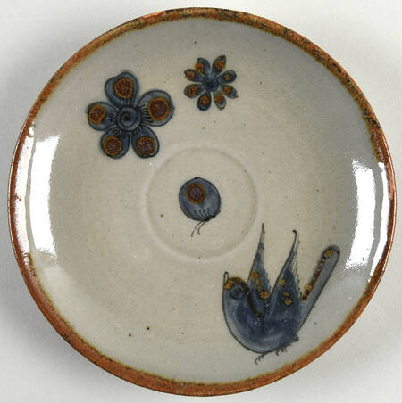 El Palomar Blue Saucer for Flat Cup