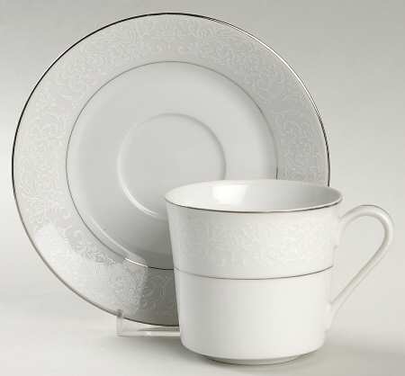 Satin Song  Flat Cup & Saucer Set