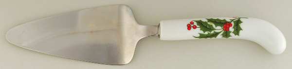 Christmas Holly (Smooth Edge) Pie & Cake Server with Stainless Blade