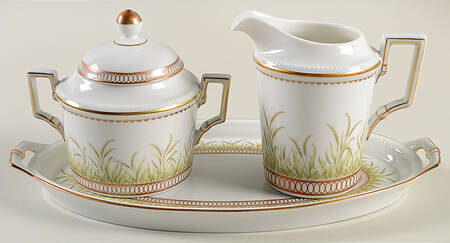 Artemis Creamer & Sugar with Lid & Tray Set