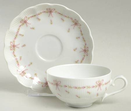 Bordeaux Flat Demitasse Cup & Saucer Set