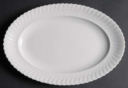 Nicole (Swirl) 12" Oval Serving Platter