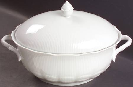 Romantica All White Oval Tureen & Lid