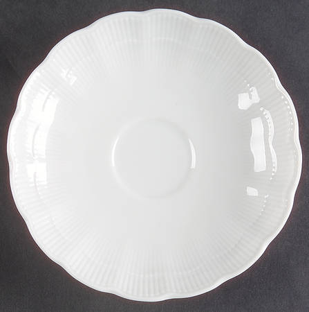 Romantica All White Saucer for Flat Cup