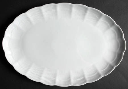 Romantica All White 14" Oval Serving Platter