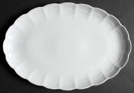 Romantica All White 12" Oval Serving Platter