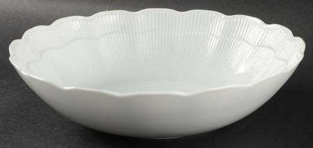 Romantica All White 9" Salad Serving Bowl