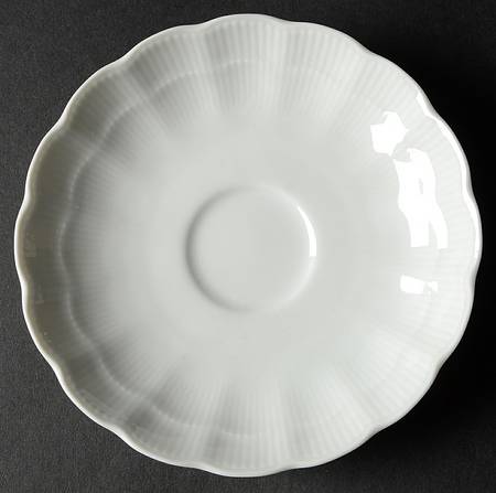 Romantica All White Saucer for Flat Cup