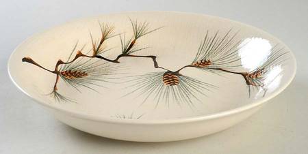 Canyon Pine 9" Round Shallow Vegetable Bowl