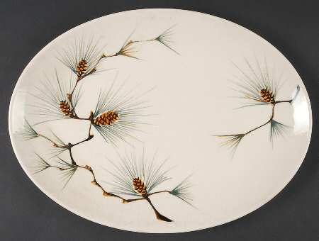 Canyon Pine 12" Oval Serving Platter