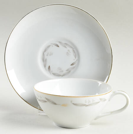 Golden Fantasy Flat Cup & Saucer Set