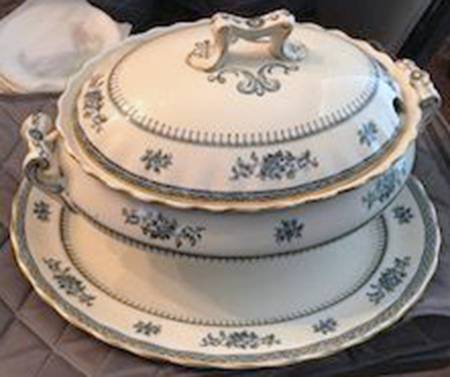 Shrewsbury (Teal) Tureen &  Lid