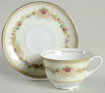 Karen Footed Cup & Saucer Set