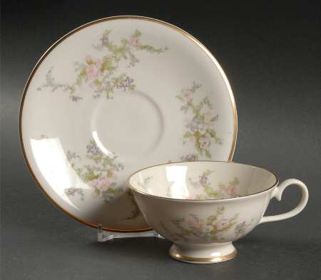 Normandy Footed Cup & Saucer Set