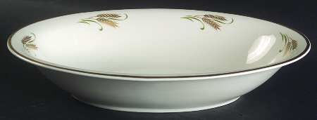 Wheat 10" Oval Vegetable Bowl