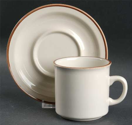 Spring Flower Flat Cup & Saucer Set