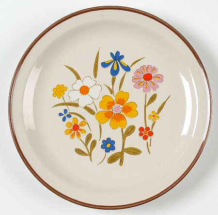 Spring Flower Salad Plate