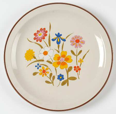 Spring Flower 12" Chop Plate (Round Platter)
